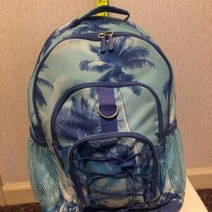 Pottery Barn Blue Palm Tree Teen Backpack
